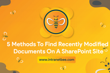 5 Methods to find recently modified documents on a SharePoint Site